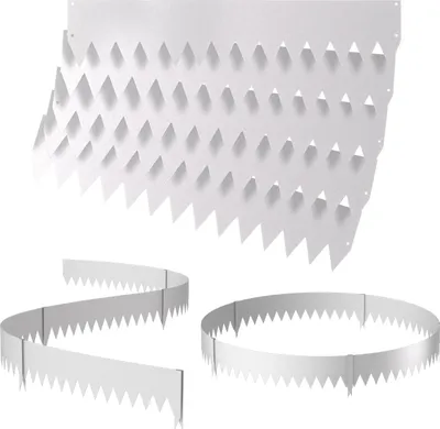 Produktbild von Faziango Rasenkante Profilkante Beetrand Beeteinfasung Rasen Kante Rasenflächen 100x20cm 90m Silber