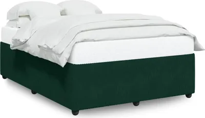 Produktbild von vidaXL Bettgestell ohne Matratze Dunkelgrün 160x200 cm Samt