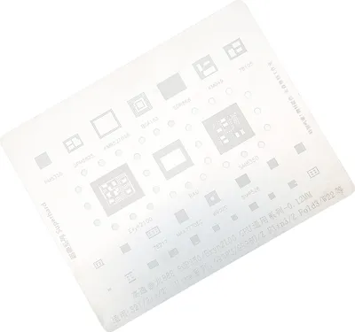Image de Pochoir de reballage BGA Positionnement précis Plantation rapide d'étain Gabarit de reballage CPU pour S21 S21+ S21 Ultra Series
