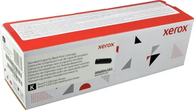 Produktbild von Xerox ® C230 Farbdrucker/C235 Farb-Multifunktionsdrucker Standardkapazität-Tonermodul Schwarz (1500 Seiten) - 006R04383, 1500 Seiten, Schwarz, 1 Stück(e)