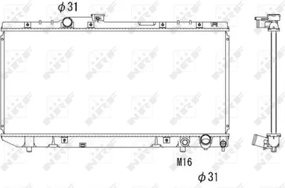 Produktbild von NRF 58238 Kühler Wasserkühler Motorkühler für TOYOTA CELICA Coupe (AT18, ST18) CELICA Cabriolet (AT18, ST18) CELICA Cabriolet (ST16, AT16)