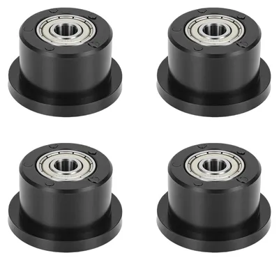 Zdjęcie produktu dla 4 sztuki kółek do maszyn fitness, 42 mm, uniwersalne, metalowe łożyska, poliuretan, do sprzętu do ćwiczeń i fitness