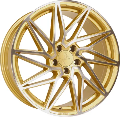 Produktbild von 19 Zoll KESKIN KT20 5x112 ET45 Alufelgen GOLD FRONT POLISH