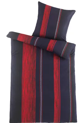 Produktbild von optidream Microfaser-Bettwäsche High Class - Rot-Schwarz - 135x200 cm