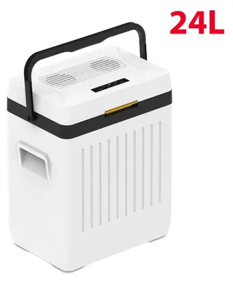 Image de Glacière de voiture 24L - Mini-réfrigérateur électrique 12V - Température de 10 à 25°C - Glacière portable pour le camping, les voyages, les camions, et la maison