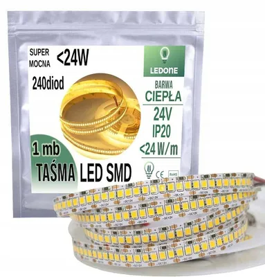 Produktbild von LED-ONE Hochleistungs-LED-Streifen 24V 2835 IP20 240 LEDs/m