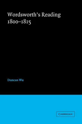 Produktbild von Wordsworth's Reading 1800 1815