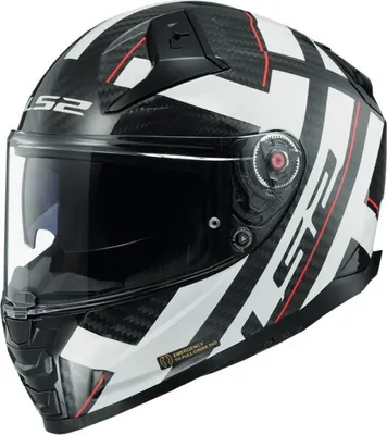 Image de LS2 FF811 Vector II C Strong Helm : carbon-weiß S (55/56)