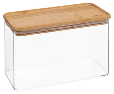 Produktbild von Vorratsdose rechteckig bambusdeckel "eske" 2l - 5 five simply smart
