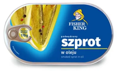 Zdjęcie produktu dla Szprot podwędzany w oleju 170g Fisherking