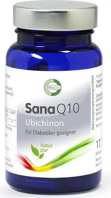 Produktbild von OrthoCell SanaQ10 - 60 vegane Kapseln mit 100 mg Coenzym Q10