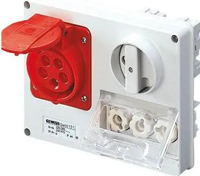 Produktbild von Gewiss GW66142 Steckdose Rot