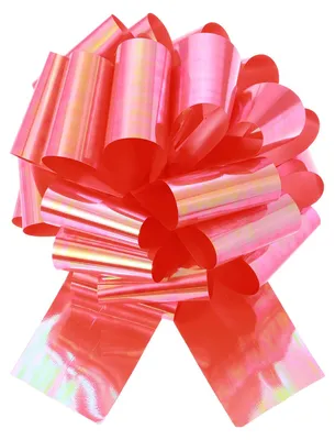 Geschenkschleife 30,5 cm, rot, bunt, mit Band, für Dekoration