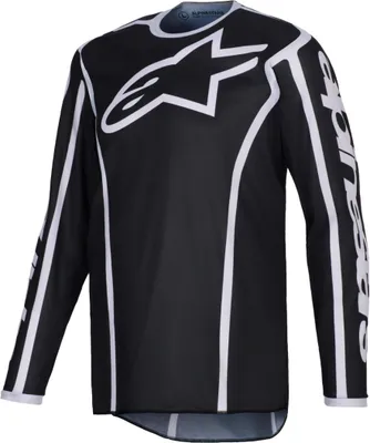 Produktbild von Alpinestars Fluid Apex Motocross Jersey, schwarz/grau, M