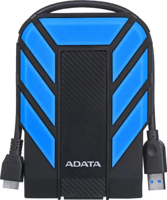 Image de ADATA HD710P - Disque dur - 1 To - externe (portable) - 2,5" (6,4 cm) - USB 3.1 - Bleu (AHD710P-1TU31-CBL)