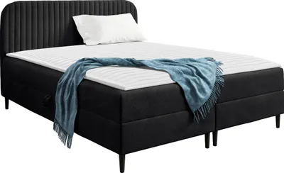 Produktbild von MIRJAN24 Boxspringbett mit zwei Bettkästen Box Best 1, Schlafzimmer Ehebett, Doppelbett mit Topper, Härtegrad H3 (Farbe: Coral 60, Größe: 120x200 cm)
