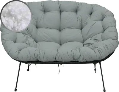 Produktbild von AMPO Sitzkissen Polsterkissen Freizeitkissen Gartenkissen für das Sofa hellgrau