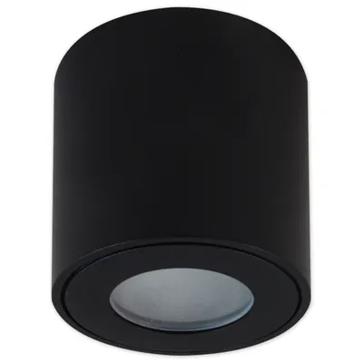 Obrázok produktu pre Povrchové svietidlo Tuba GU10 Round Black 84mm IP54 Moderné