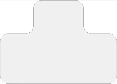 Produktbild von Stellplatzmarker WT-5210, T-Stück, Polyester, Weiß, 175x125 mm, 25 Stück/VE