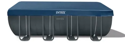 Produktbild von Intex Pool Abdeckplane Frame 549 x 274 cm Atmungsaktiv Blau