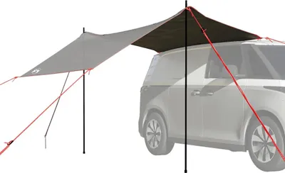 Produktbild von Autozelt Grau und Orange Wasserdicht - Campingzelte 4009520