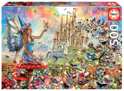 Obrázek produktu pro Puzzle 500 elementów Wróżka i Motyle 111317