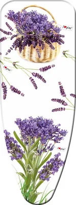 Produktbild von Gimi I Love, Bügelbrettabdeckung, Baumwolle, Mehrfarbig, Muster, Blumenmuster, 1300 x 450 mm
