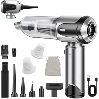 Productafbeelding van Handstofzuiger, Accu, Draadloos, 25000 Pa, Mini-Autostofzuiger met Borstelloze Motor.