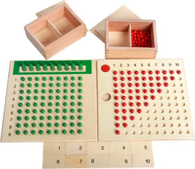 Produktbild von Mathematik Pädagogisches Spielzeug Montessori Mathematik Material Multiplikation Holz