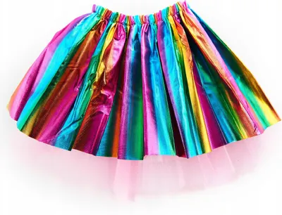 Produktbild von Bunter Tüllrock Regenbogen - Kinderkostüm Universalgröße 30cm Ideal für Aufführungen