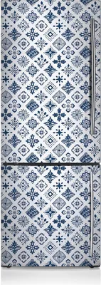 Produktbild von Kühlschrank Aufkleber Kühlschrankmagnete Dekoration Kühlschrankfolie 60x180 cm - Mororianisches Muster