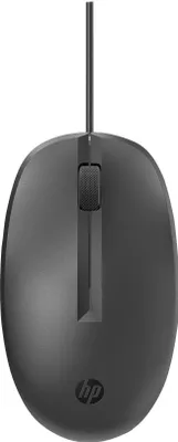 Zdjęcie produktu dla HP Mysz przewodowa 125, Oburęczny, Optyczny, USB Typu-A, 1200 DPI, Czarny