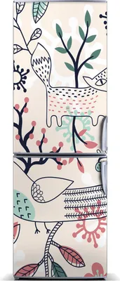 Produktbild von Tulup Kühlschrankdekoration - Magnetmatte - 70 cm x 190 cm - Magnet auf dem Kühlschrank - Tiere Und Blumen