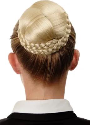 Produktbild von WIG ME UP Dutt Haarteil geflochten Haarknoten Platinblond N796-613
