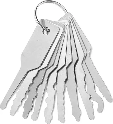 Obrázek produktu pro 10 v 1 klíčenka na otevírání dveří, nerezová ocel, mini opravárenské nářadí, do kapsy