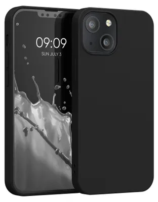 Produktbild von kwmobile Handyhülle für Apple iPhone 13 mini Hülle - TPU Case - Kabelloses Laden - Schutzhülle Cover in Schwarz matt