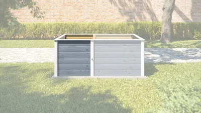 Produktbild von Ergänzungssatz Hochbeet Modul grau B x T x H 67 x69