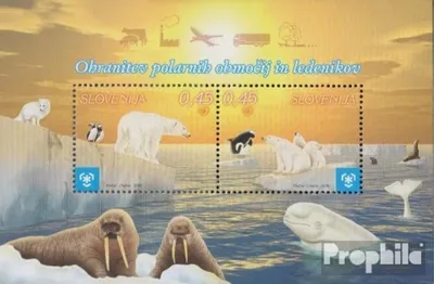 Produktbild von Briefmarken Slowenien 2009 Mi Block43 (kompl.Ausg.) postfrisch Schutz der Polargebiete