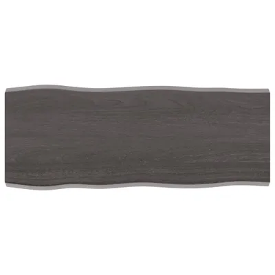 Image de vidaXL Plateau de table 100x40x(2-4) cm Bois massif traité bord d'arbre