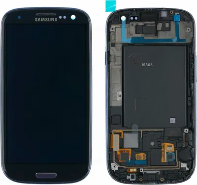 Produktbild von Display für Samsung Galaxy S3 LTE (GT-i9305) Farbe: Blau Displayglas Touchscreen Bildschirm
