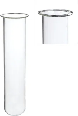 Produktbild von Große Reagenzgläser mit Bördelrand, Packung mit 6 Stück, in 4 Größen erhältlich, Größe:Ø4 h.28cm