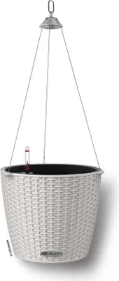 Obrázek produktu pro Lechuza Samozavlažovací závěsný květináč Nido Cottage 28 cm, světle šedá