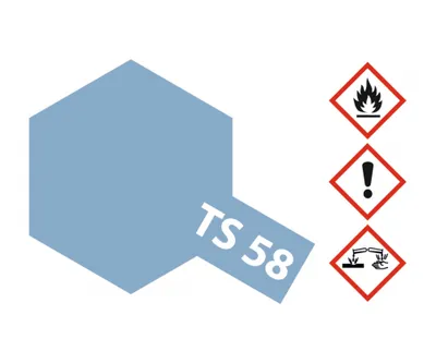 Produktbild von TS-58 Hellblau Perleffekt glaenzend - 100ml Sprayfarbe Kunstharz Tamiya 300085058