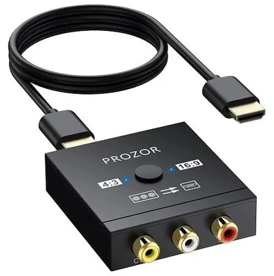 Zdjęcie produktu dla Konwerter rca na HDMI 1080P do wii PS1 PS2 adapter av cvbs