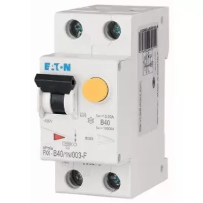 Produktbild von Eaton FI/LS Kombination, 40 A, 30 mA, LS-Charakteristik: B, 1p+N, FI-Charakteristik: F 193538