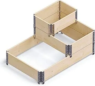 Produktbild von BURI Holz-Stufenbeet Hochbeet Wendeltreppe Pflanzkasten Blumenkasten Kräuterbeet