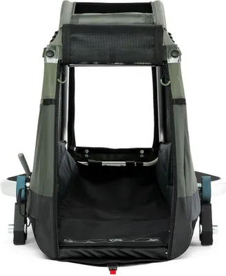 Produktbild von Croozer Dog Enna Happy Walk inkl. Regenverdeck, Packfach, Buggy-Set, Farbe:Moss Green