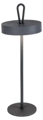 Produktbild von Tischleuchten - LED-Akku-Tischleuchte Magnetisch "ELLA" grau, Tischlampe für den Außenbereich im Modern Style aus Metall und Kunststoff in grau, 35 cm hoch, Ø 12,5 cm, LED Platine – dimmbar – Berührungssensor – Akkubetrieb