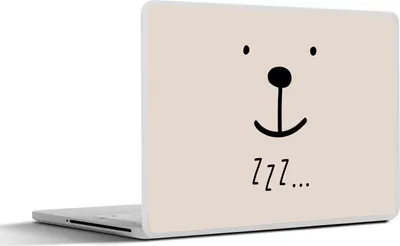 Produktbild von MuchoWow® Laptop Aufkleber Sticker Cover Zitate - Sprichwörter - Schlaf - Zzz... - Kinder - Kinder - Jungen - Mädchen 30x22 cm - Laptop-Sticker