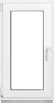 Produktbild von Framex Kellerfenster Fenster Kunststofffenster Weiß Breite x Höhe 50 x 95 cm (500 x 950 mm) 2fach (32 mm) Dreh Kipp DIN Links - Premium